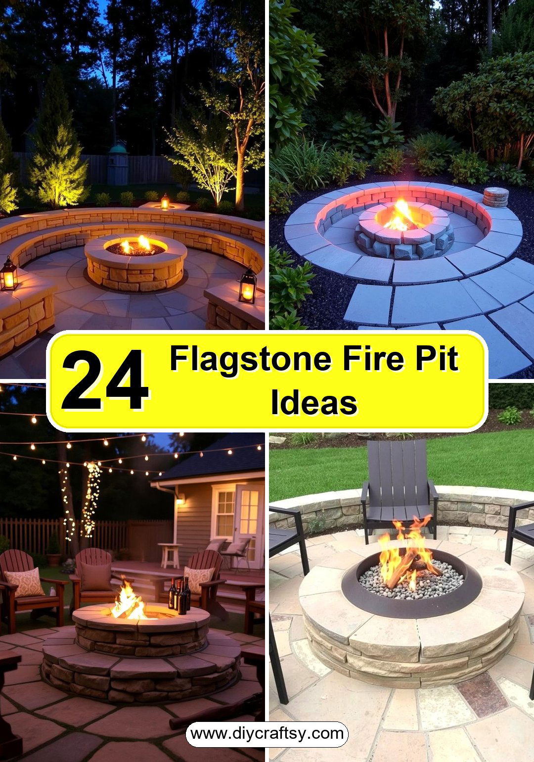 Flagstone Fire Pit Ideas