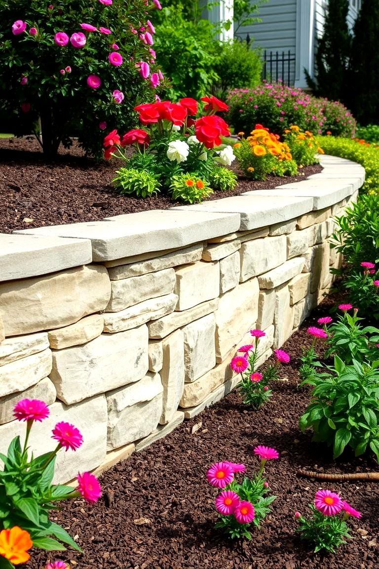 Flagstone Retaining Wall - 24 Natural Rock Retaining Wall Ideas