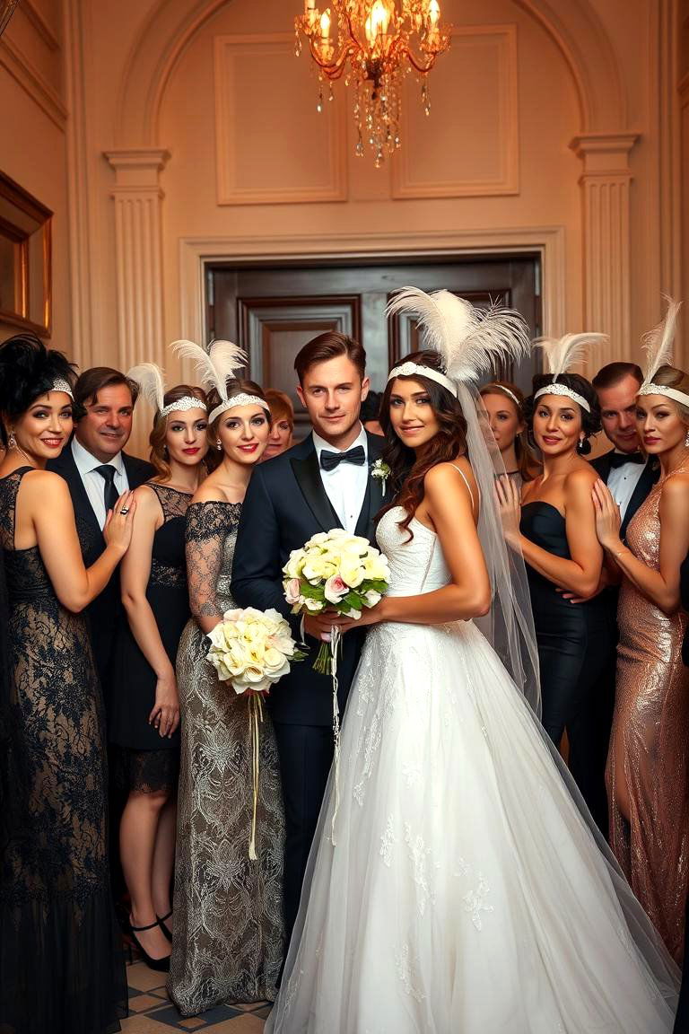 Flapper Fashion Finesse - 24 Great Gatsby Wedding Ideas