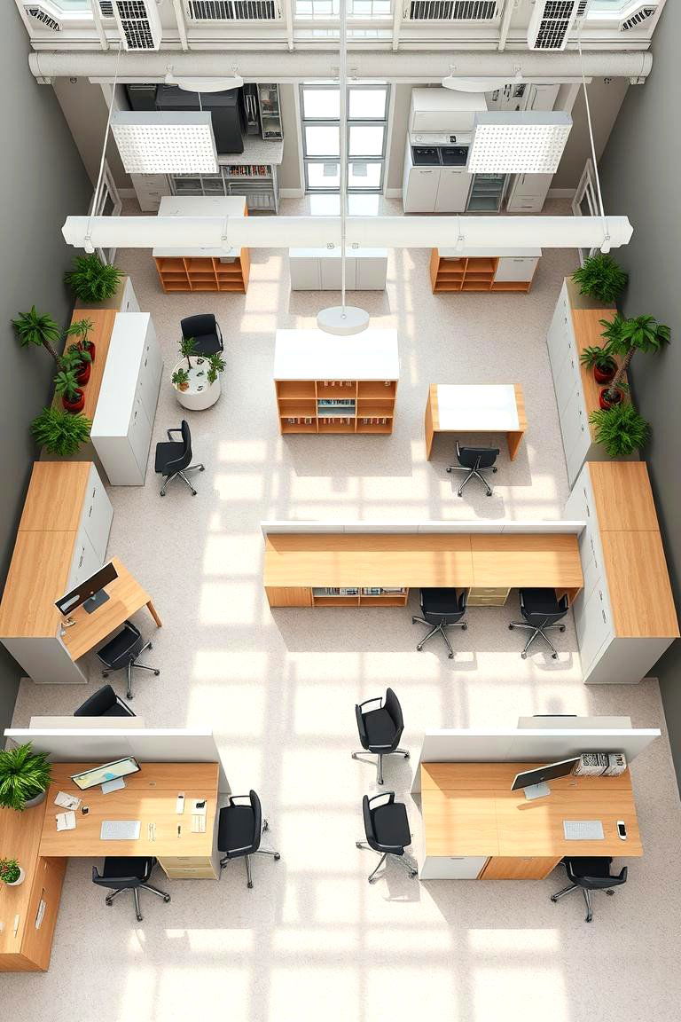 Flexible Customizable Layouts - 24 Office Kitchen Ideas