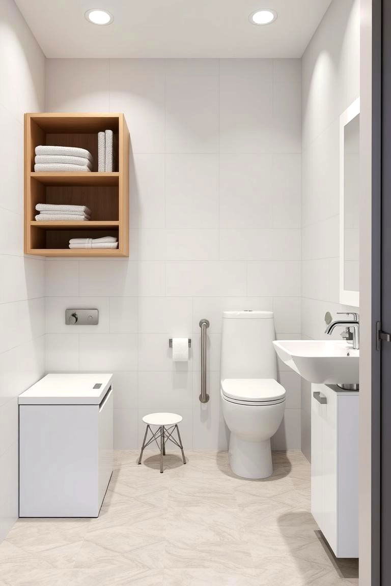 Flexible Multi Functional Spaces - 24 Office Bathroom Ideas