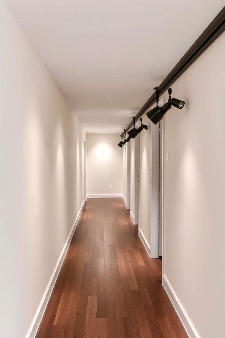Flexible Track Lighting - 24 Hallway Lighting Ideas