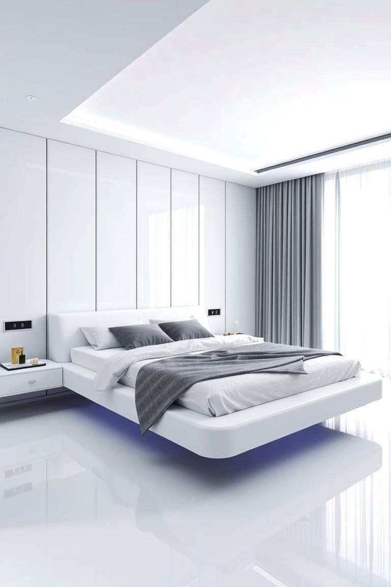Floating Beds and Innovative Design - 24 60s Bedroom Ideas