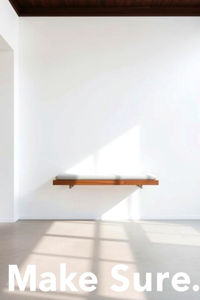 Floating Bench with Clean Lines - 24 Entryway Bench Ideas