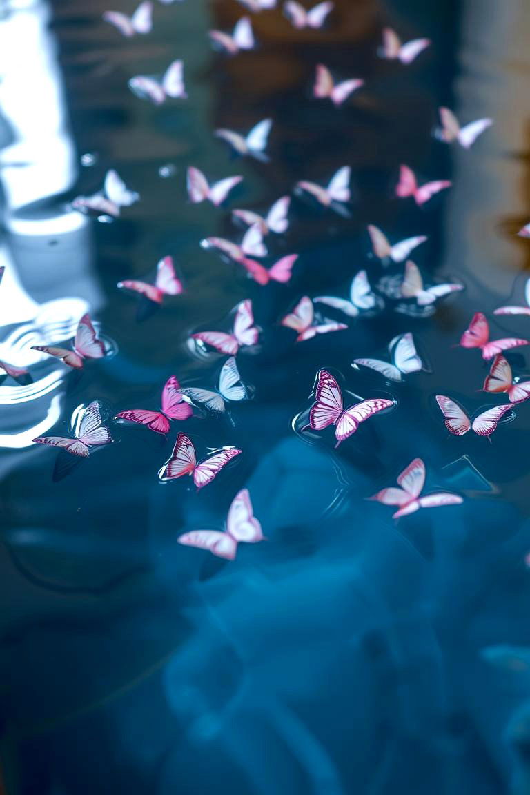 Floating Butterflies for a Whimsical Touch - 24 Floating Wedding Centerpiece Ideas