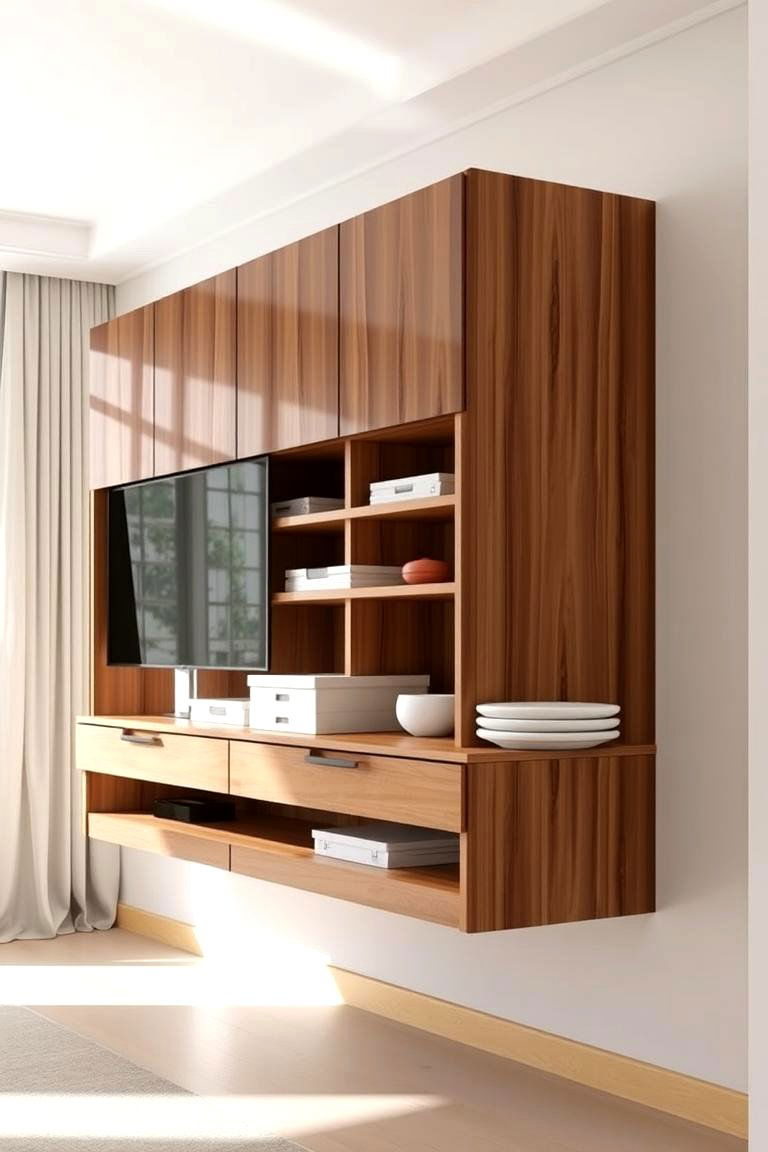 Floating Cabinets for a Modern Look - 24 cabinet storage ideas