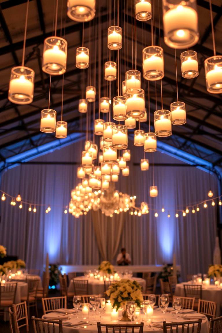 Floating Candles - 24 Harry Potter Wedding Ideas
