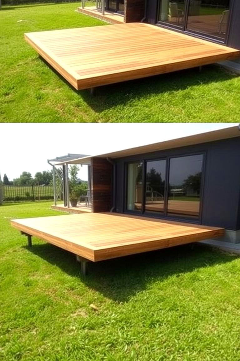 Floating Deck - 24 Backyard Deck Ideas