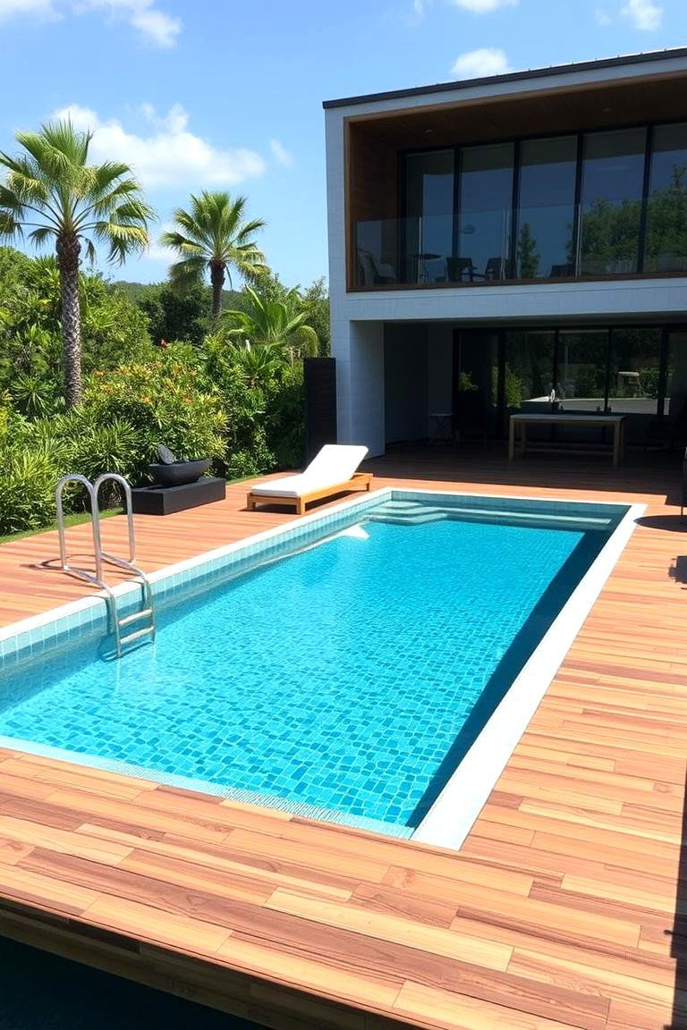 Floating Decks for an Elegant Touch - 24 Backyard Pool Ideas