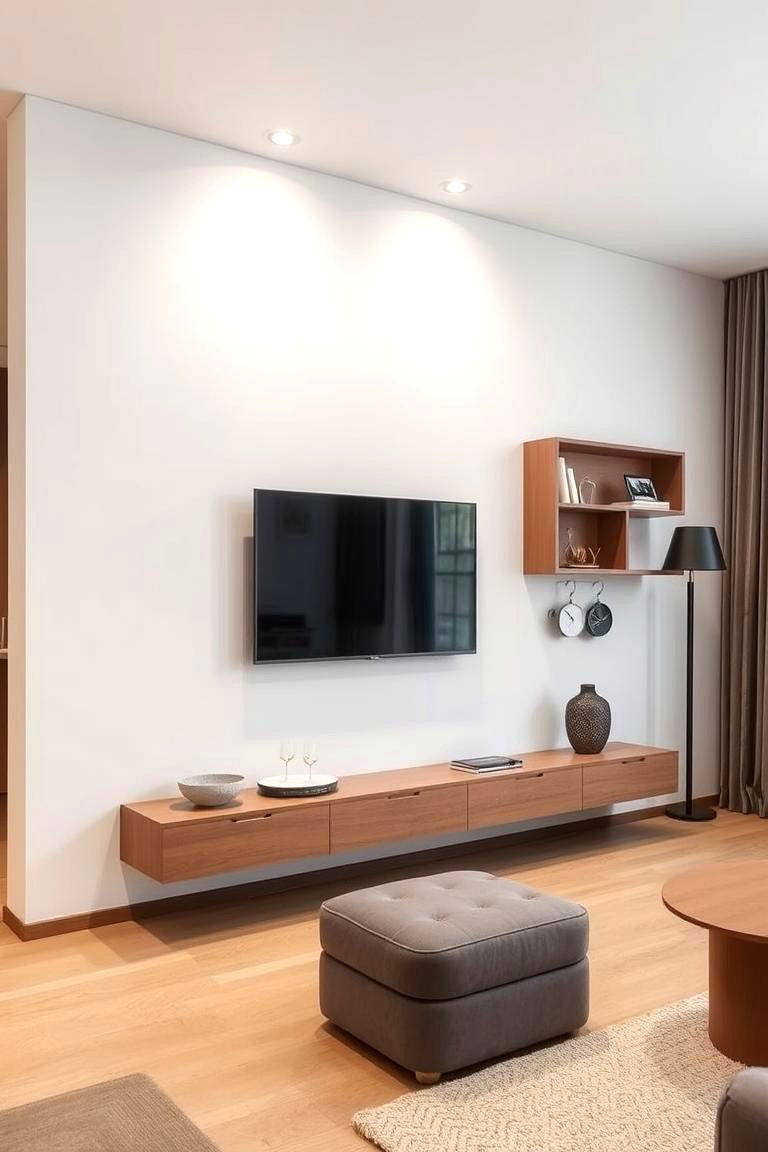 Floating Drawers - 24 Living Room Storage Ideas