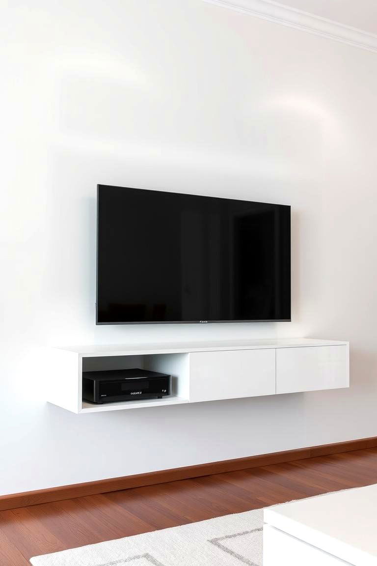 Floating Entertainment Center - 24 Living Room Furniture Ideas