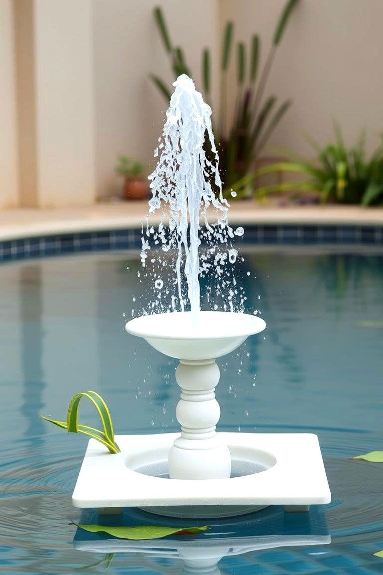 Floating Fountain Accent - 24 Water Feature Ideas