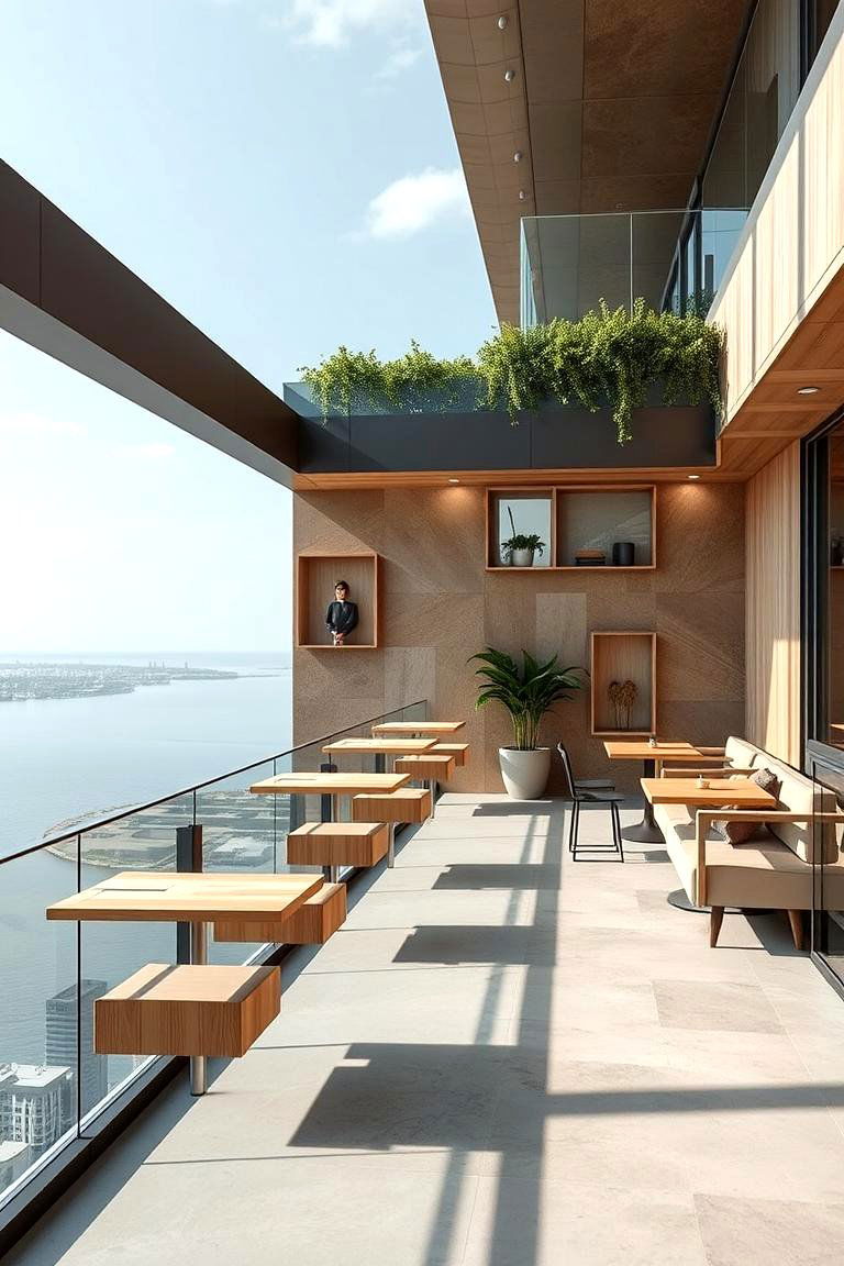 Floating Furniture Concept - 24 Cantilever Balcony Ideas