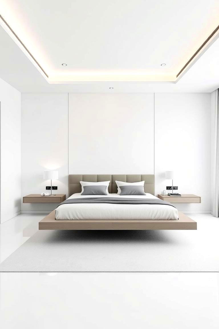 Floating Furniture for a Sleek Aesthetic - 24 luxury modern bedroom ideas