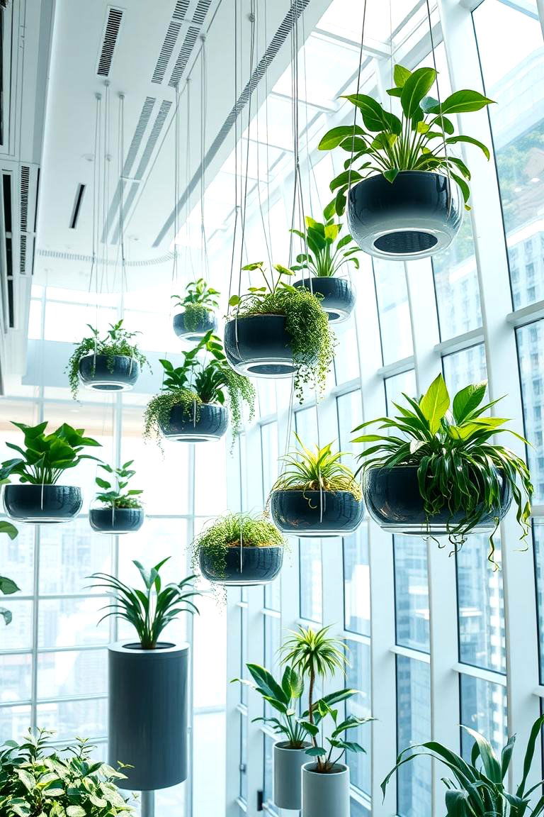 Floating Indoor Garden - 24 Indoor Greenhouse Ideas