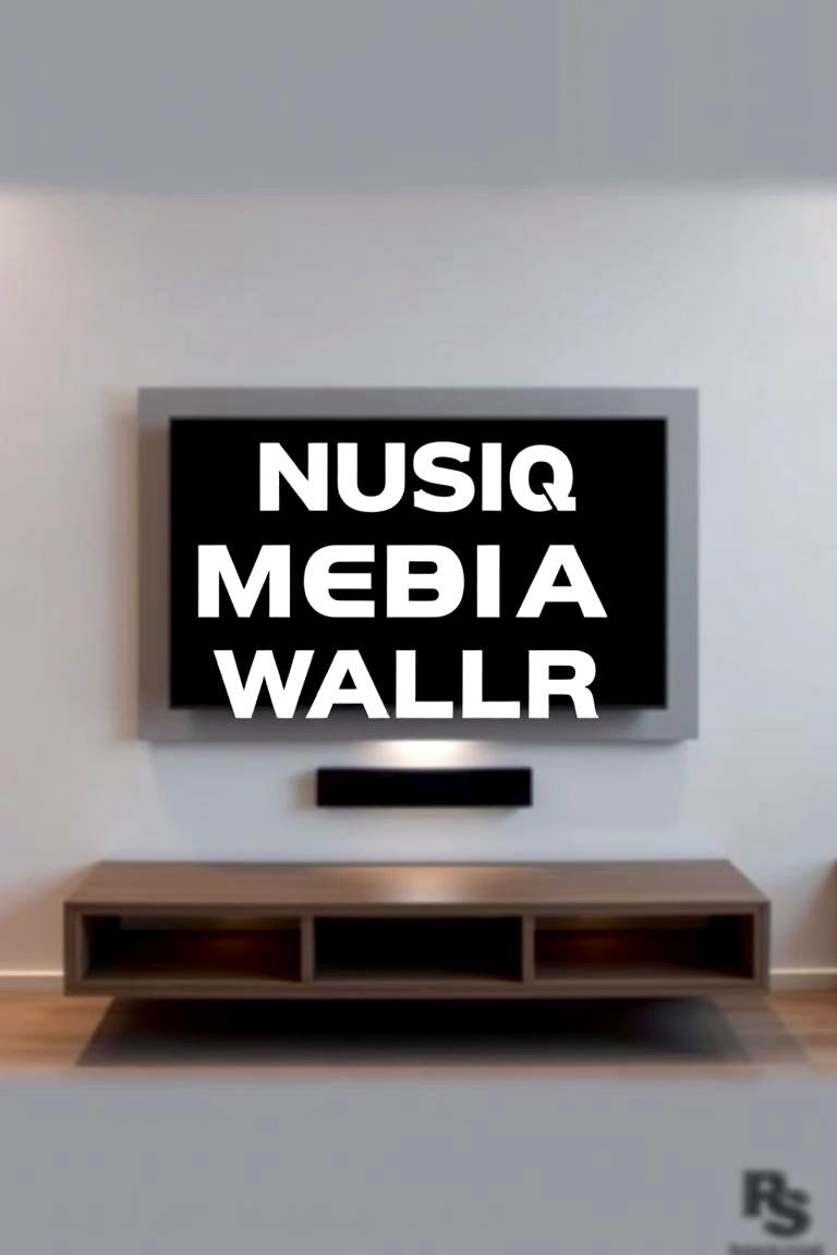 Floating Media Wall - 24 Media Wall Ideas