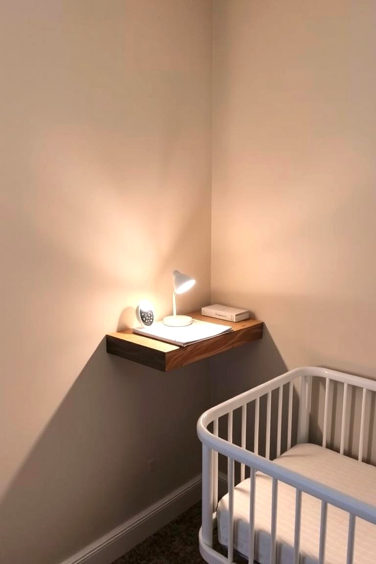 Floating Nightstands - 24 Small Nursery Ideas