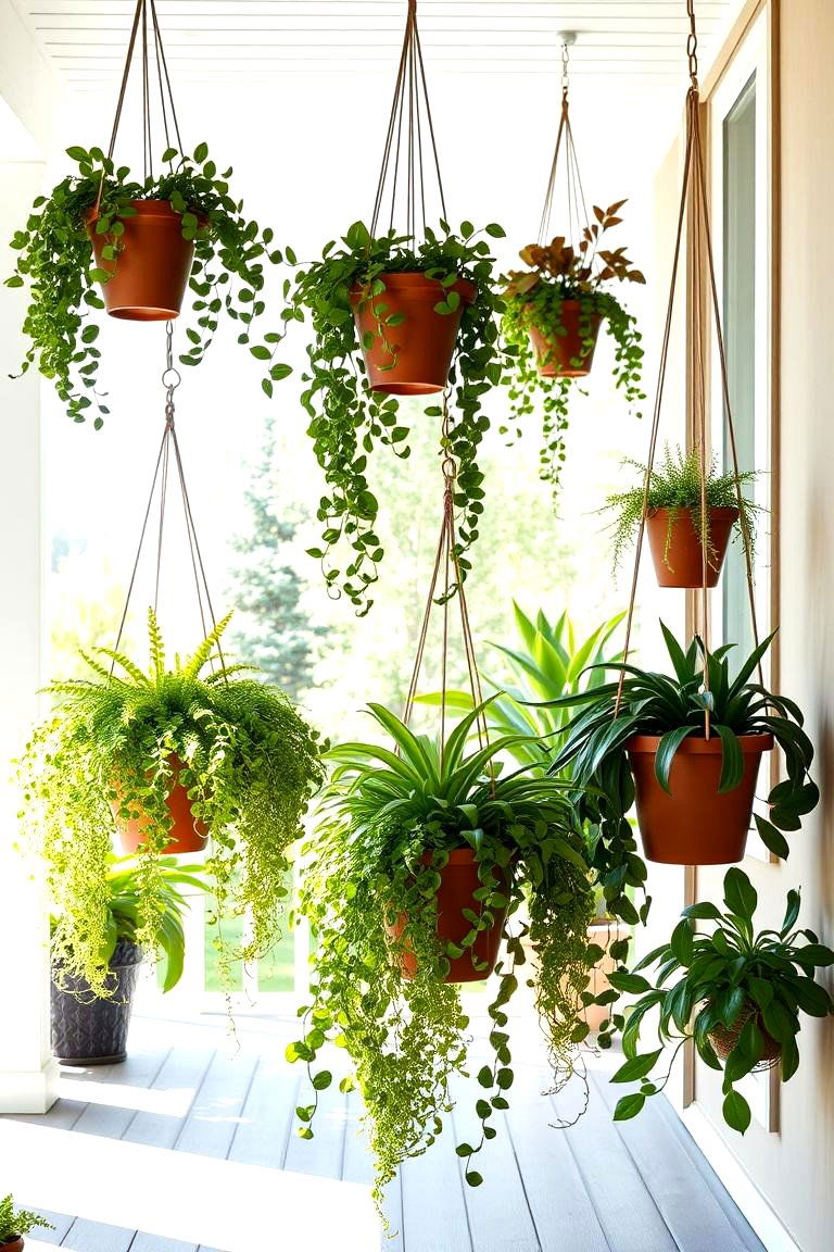 Floating Planter Paradise - 24 Porch Greenhouse Ideas