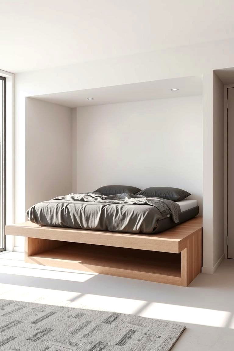 Floating Platform Nook - 24 Bed Nook Ideas
