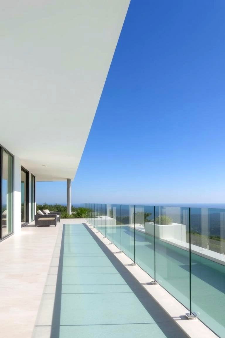 Floating Railing Concept - 24 Pool Deck Railing Ideas