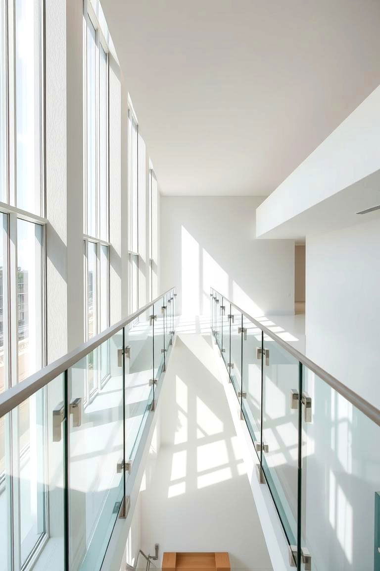 Floating Railing Illusion - 24 Stair Railing Ideas