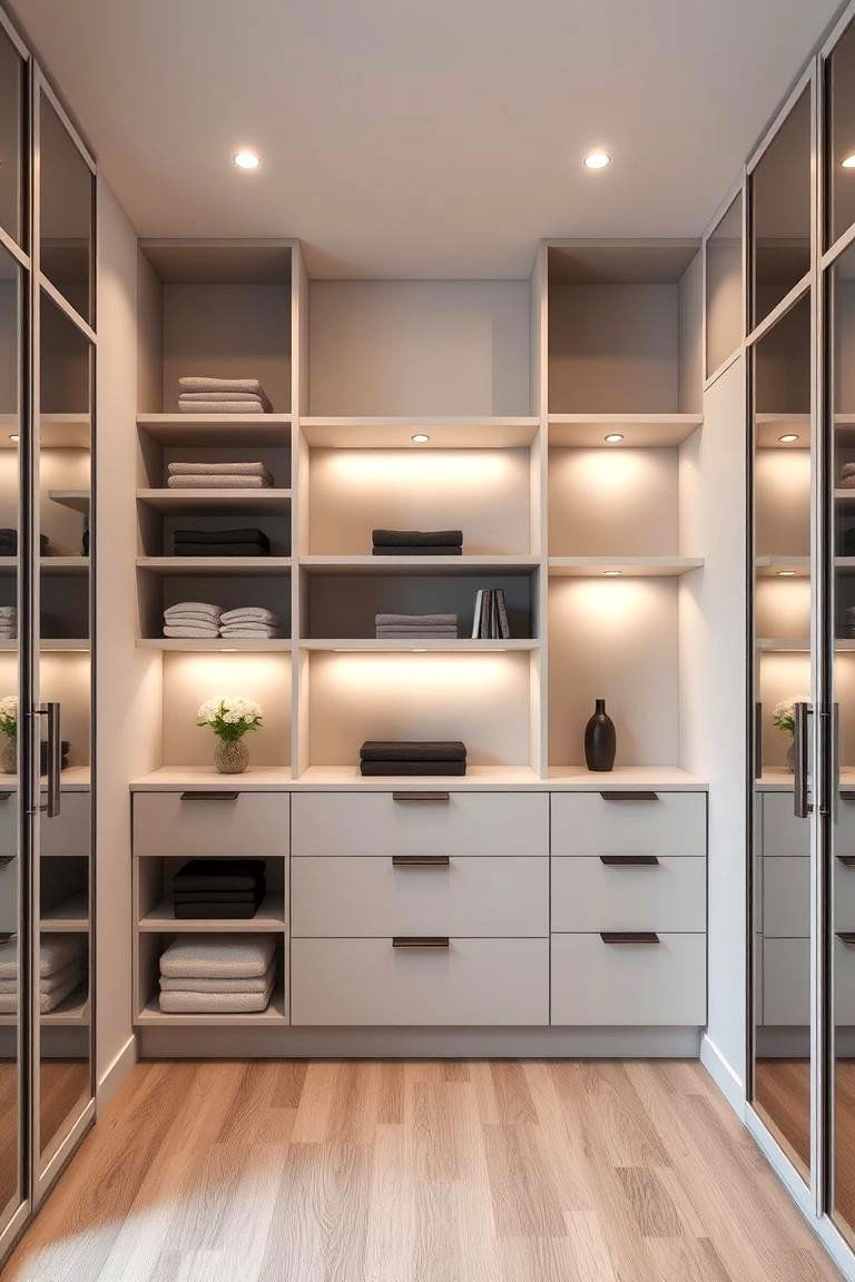 Floating Shelf Closet Island - 24 Closet Island Ideas