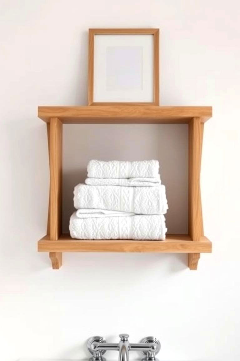 Floating Shelves Modern Minimalism - 24 Towel Display Ideas