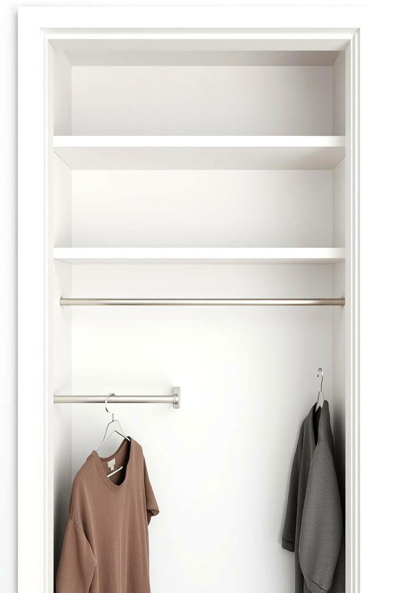 Floating Shelves and Rods - 24 Open Closet Ideas