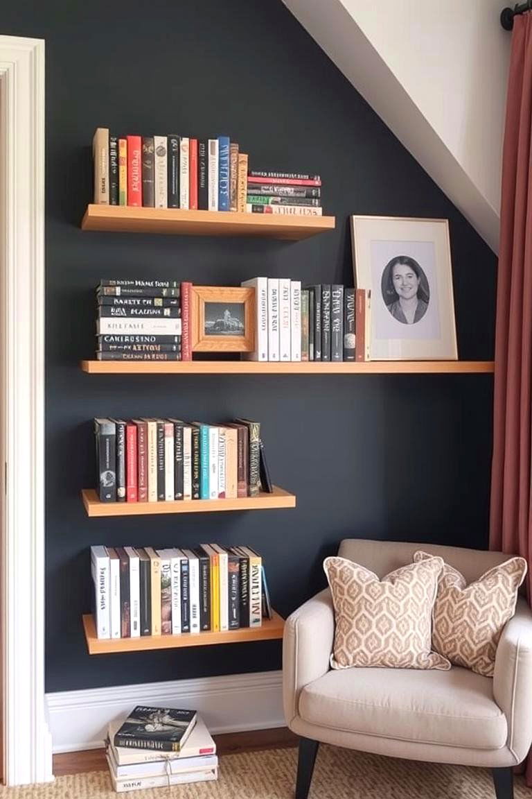 Floating Shelves for Books in Living Rooms - 24 Floating Shelves Ideas