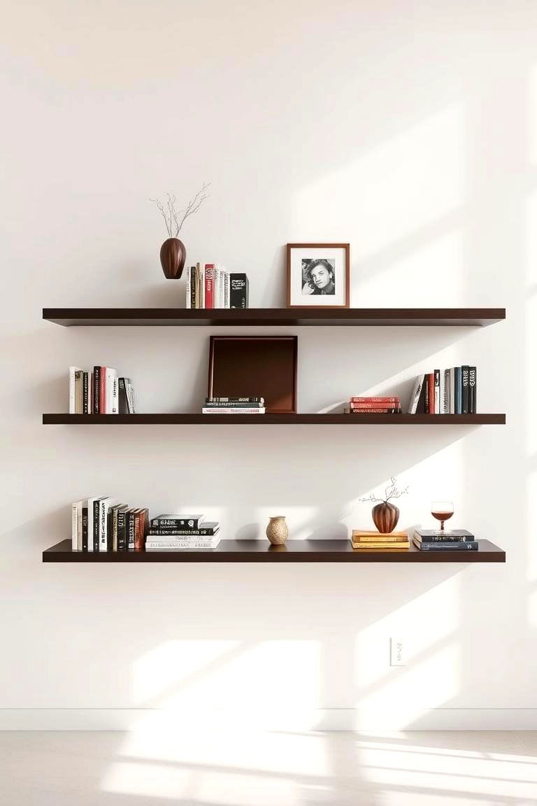 Floating Shelves for Visual Appeal - 24 Studio Furniture Ideas
