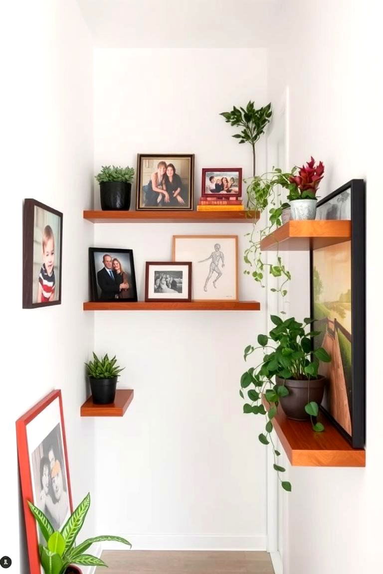 Floating Shelves in Hallways for Efficient Storage - 24 Floating Shelves Ideas