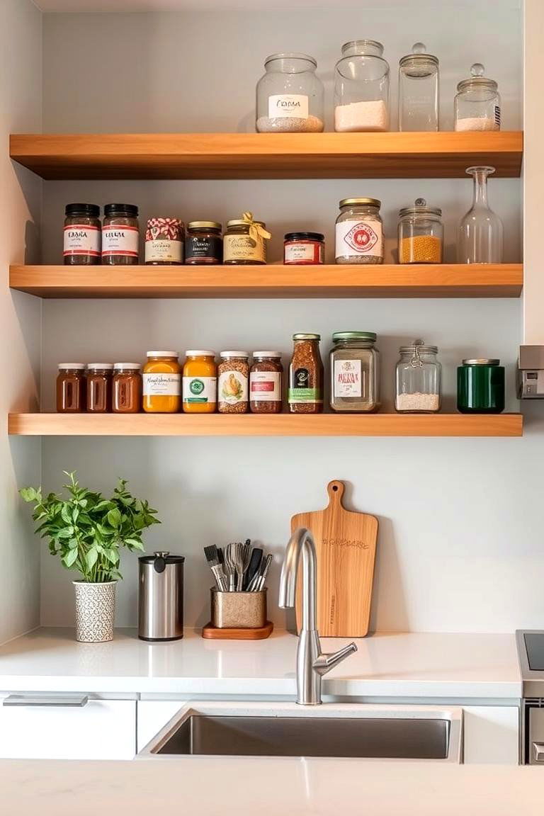 Floating Shelves in the Kitchen for Easy Access - 24 Floating Shelves Ideas