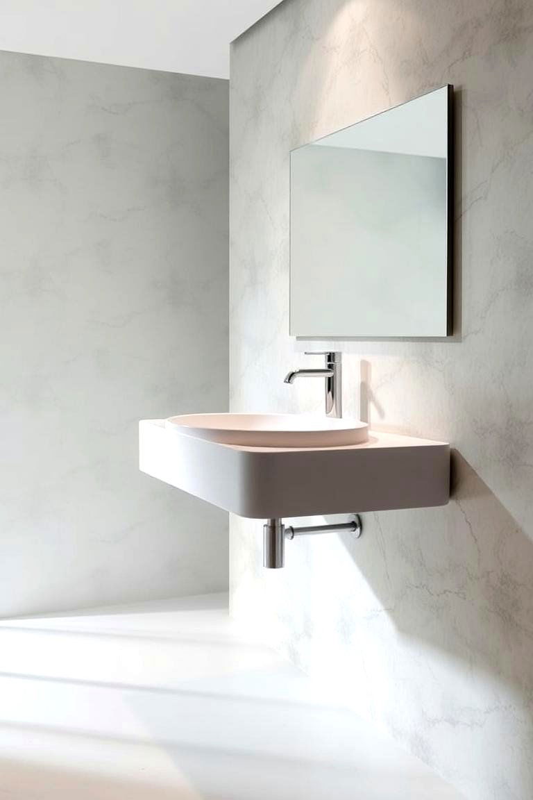 Floating Sink - 24 Small Bathroom Sink Ideas