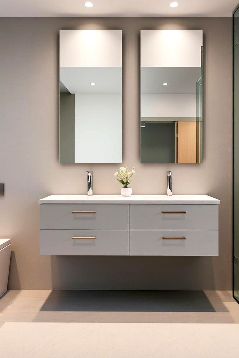 Floating Vanities - 24 luxury bathroom ideas