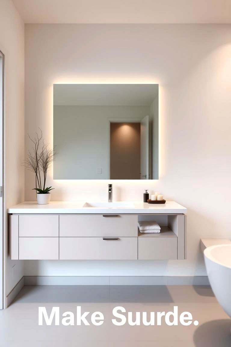 Floating Vanities - 24 Modern Bathroom Ideas