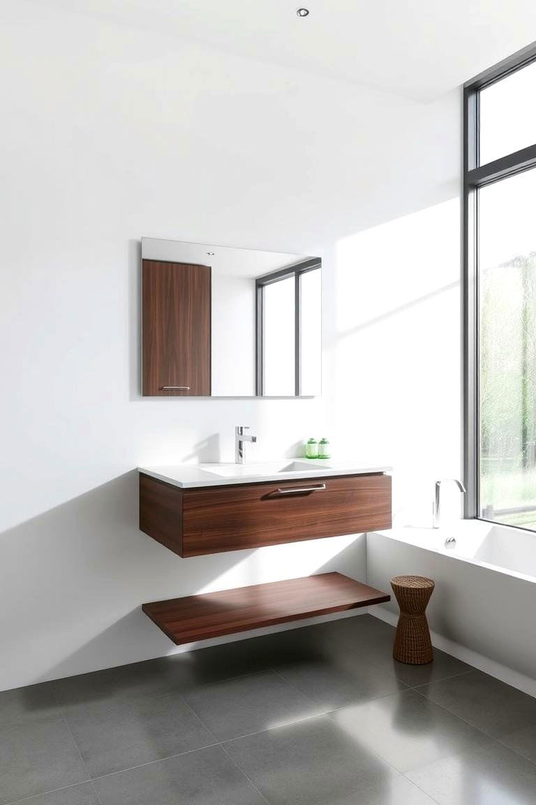 Floating Vanities - 24 Bathroom Furniture Ideas