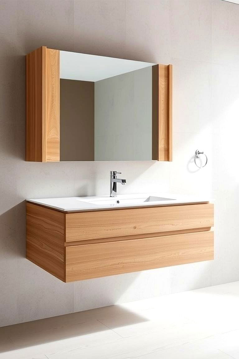 Floating Vanity Cabinets - 24 Bathroom Cabinet Ideas