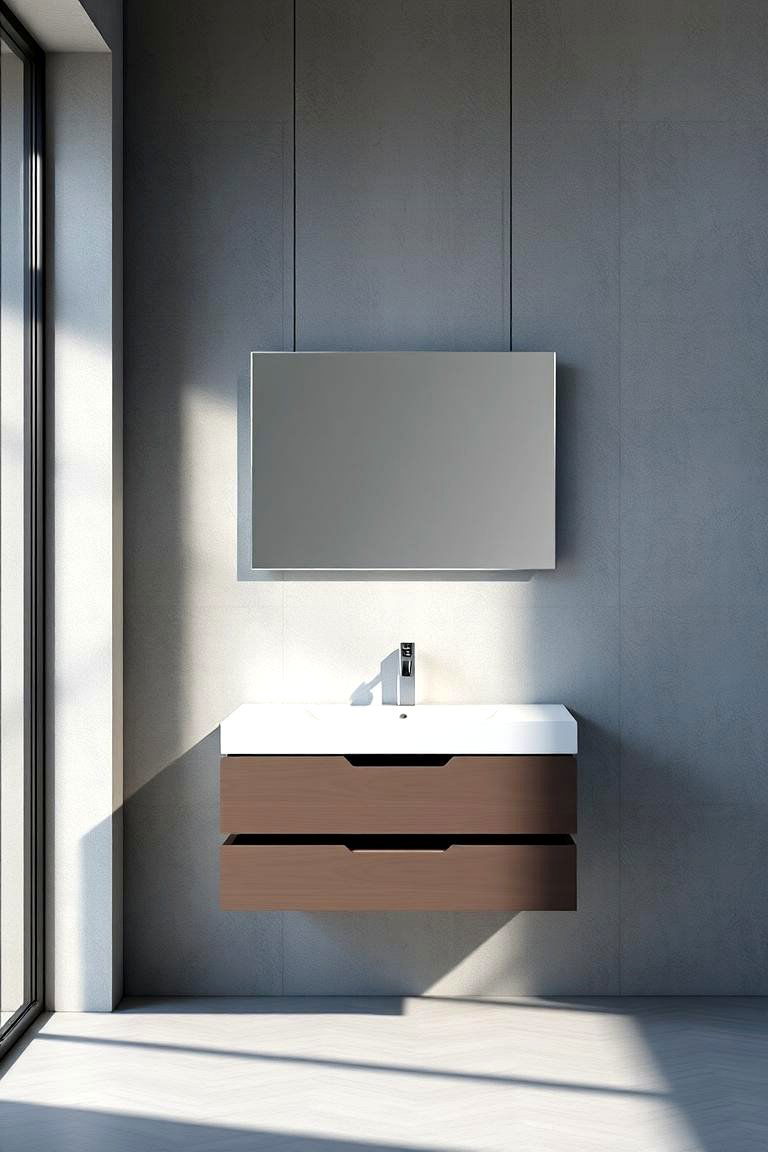 Floating Vanity for a Sleek Look - 24 Bedroom Vanity Ideas