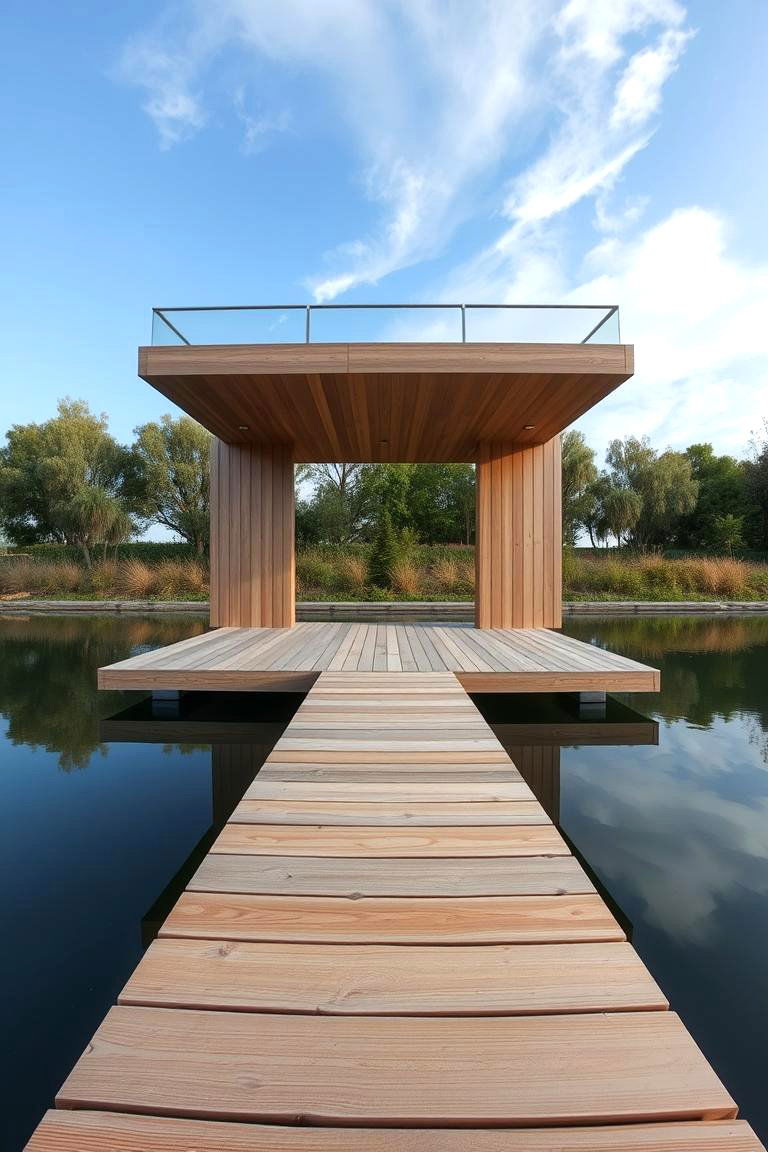 Floating Wooden Walkway - 24 Wooden Walkway Ideas