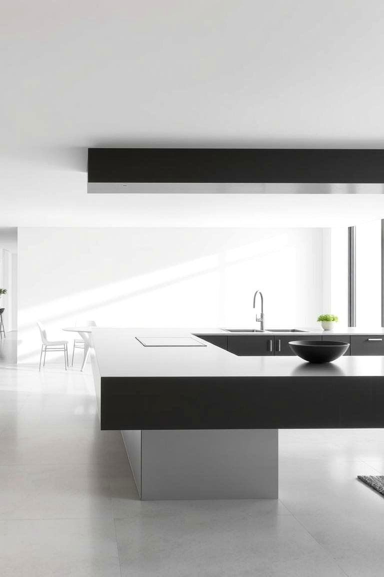 Floating Worktops for an Open Feel - 24 Kitchens Without Upper Cabinets