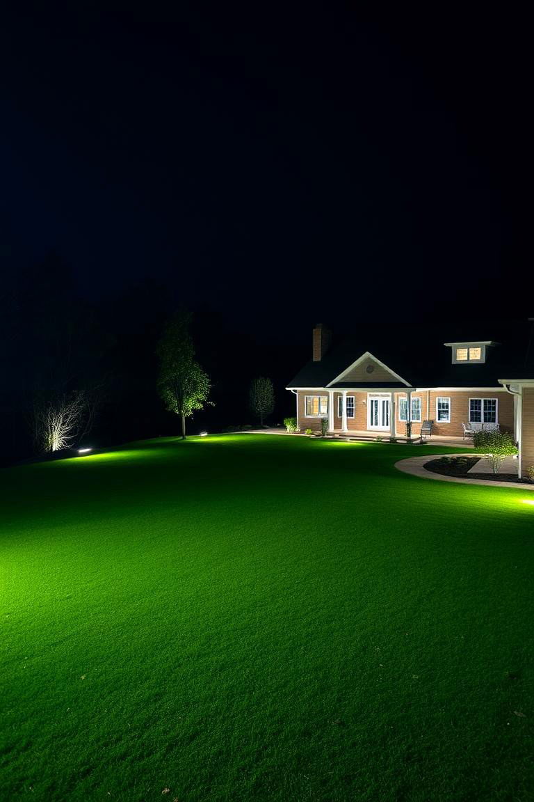 Flood Lights for Large Spaces - 24 Landscape Lighting Ideas