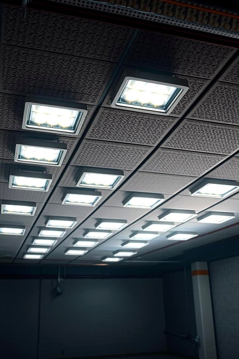 Floodlights for Bright Broad Coverage - 24 Basement Lighting Ideas