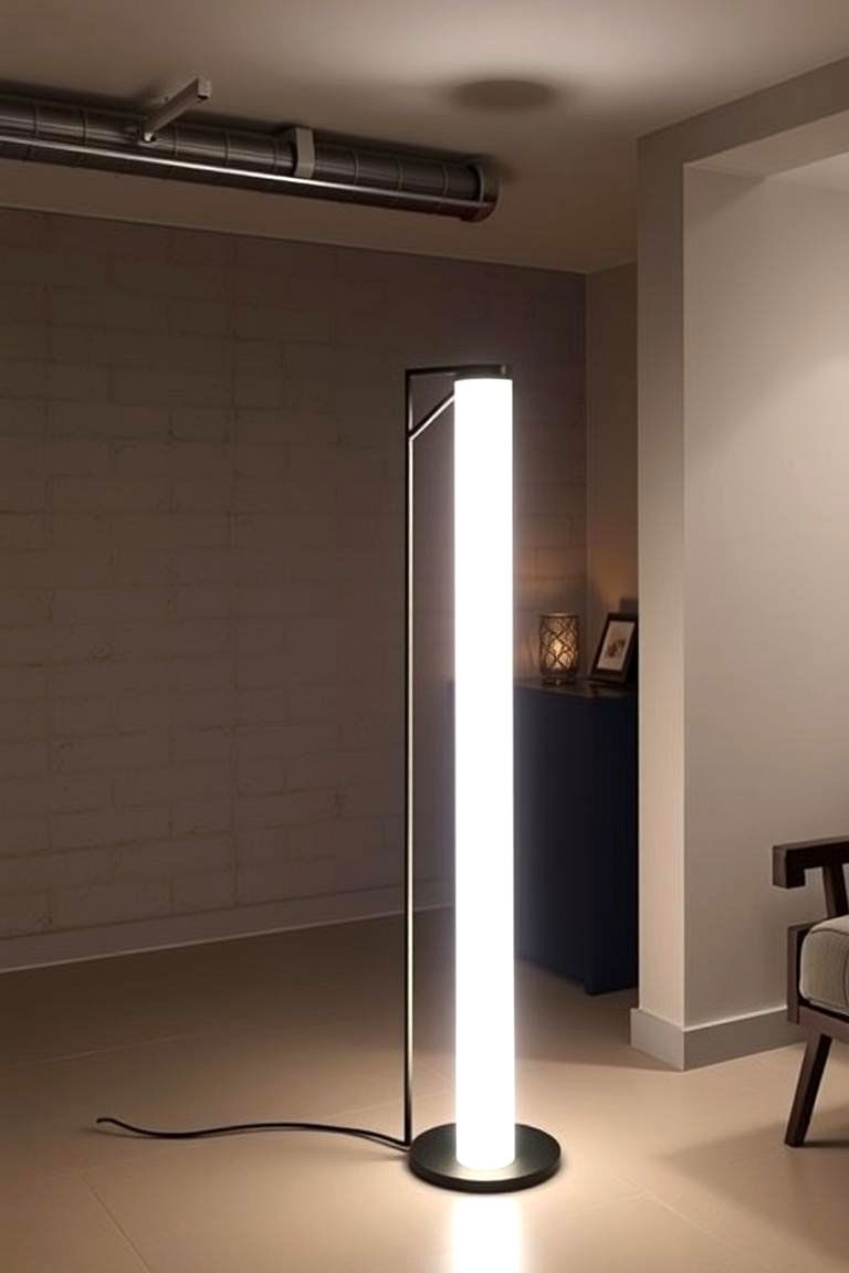 Floor Lamps for Flexible Lighting - 24 Basement Lighting Ideas