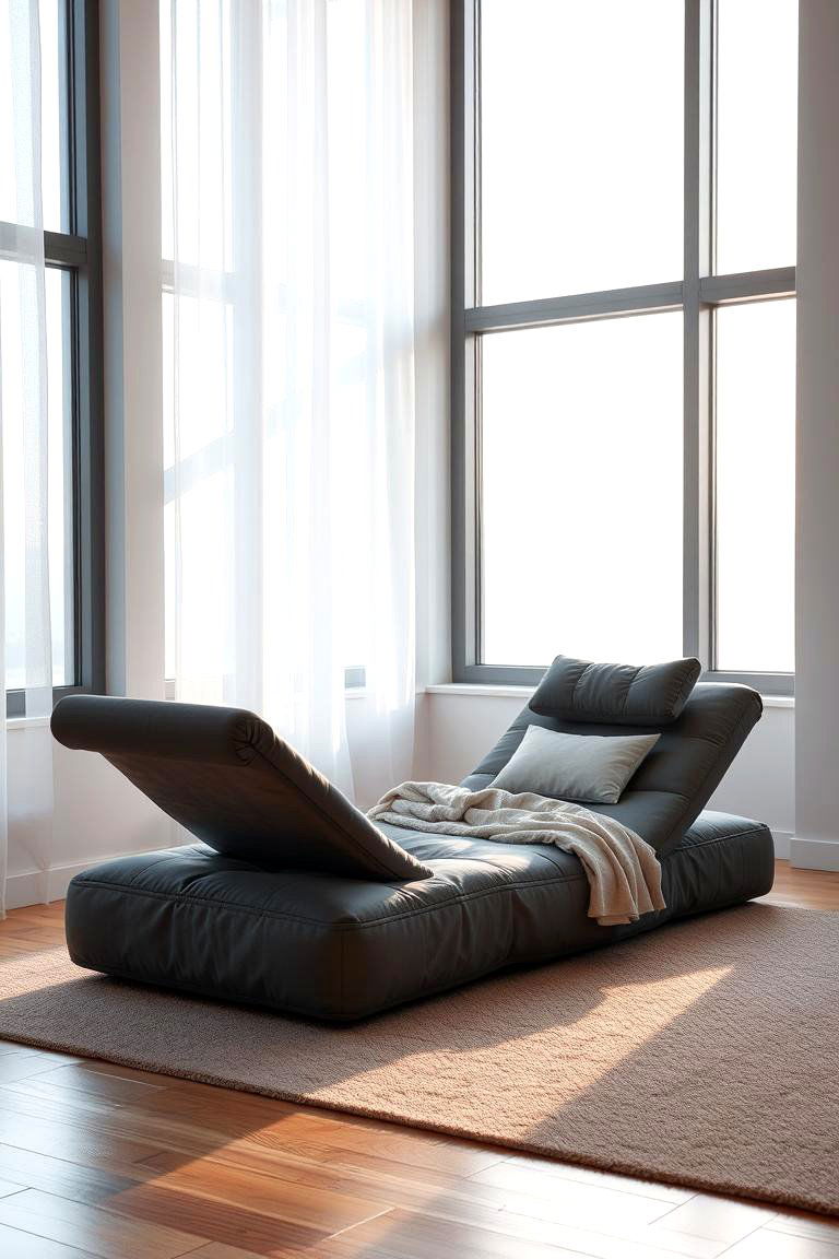 Floor Loungers with Adjustable Features - 24 Floor Seating Ideas