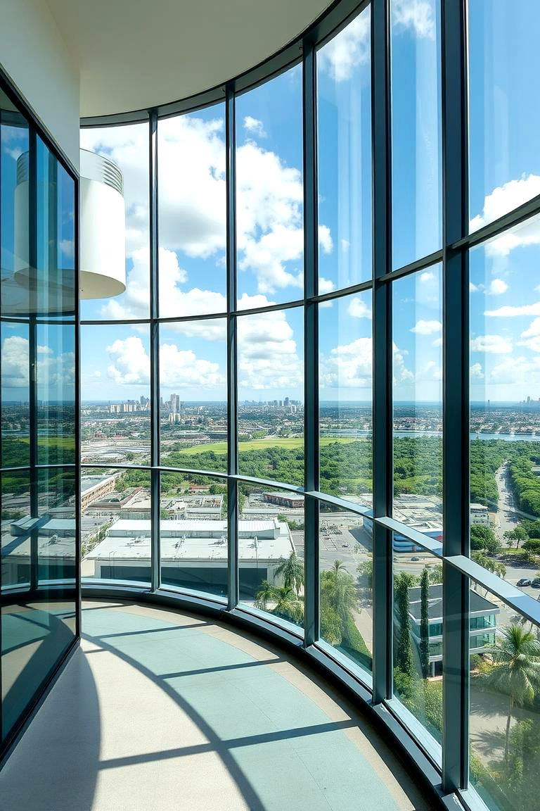 Floor to Ceiling Glass Views - 24 Glass Balcony Design Ideas