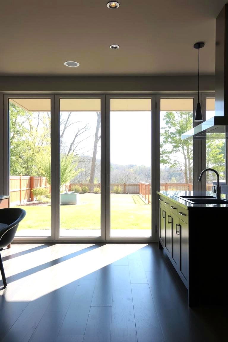 Floor to Ceiling Windows - 24 Kitchen Window Ideas
