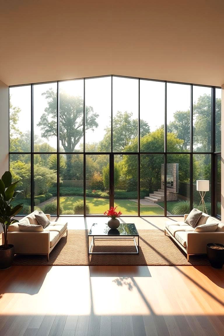 Floor to Ceiling Windows - 24 Modern Cape Cod House Ideas