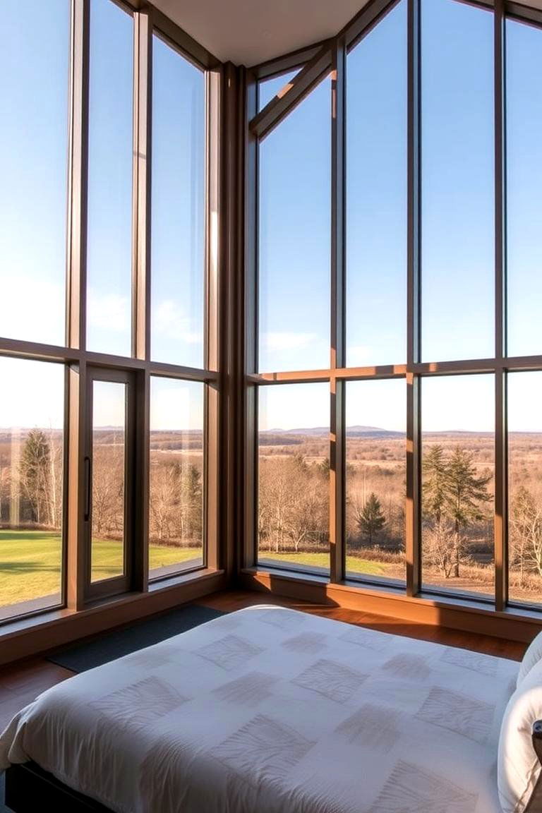 Floor to Ceiling Windows for Natural Light - 24 Master Bedroom Ideas