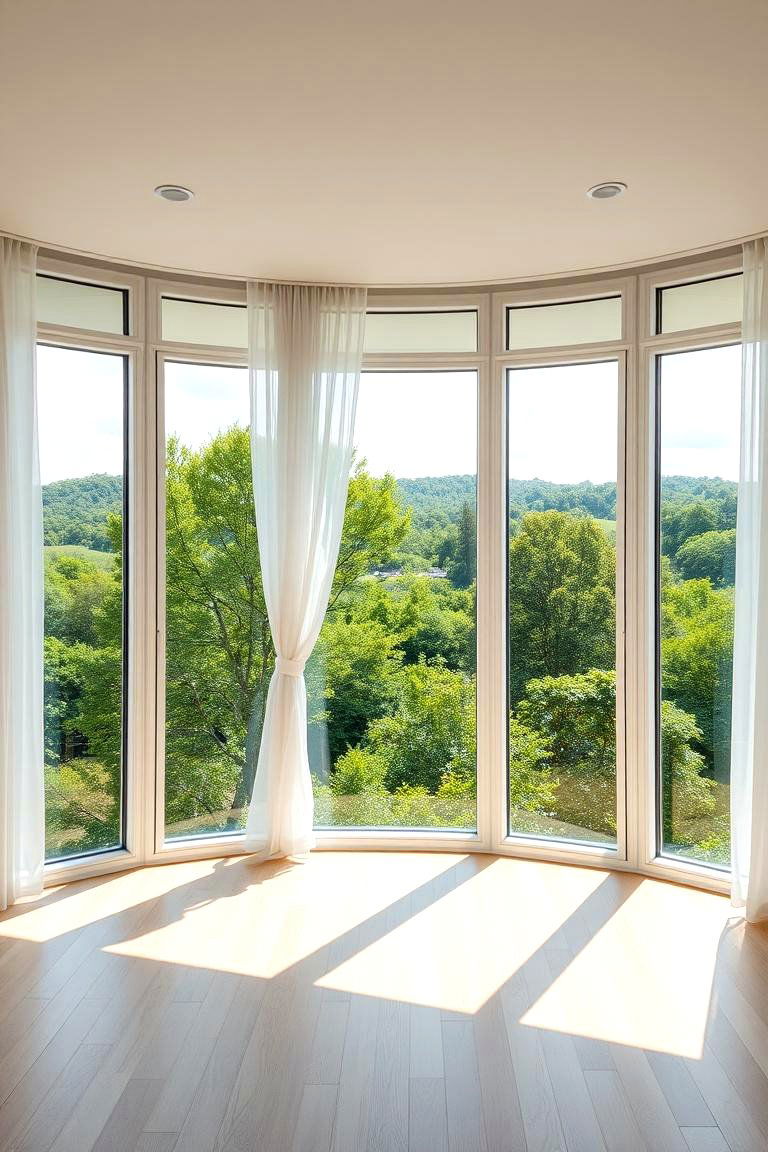 Floor to Ceiling Windows with Natural Light - 24 luxury modern bedroom ideas