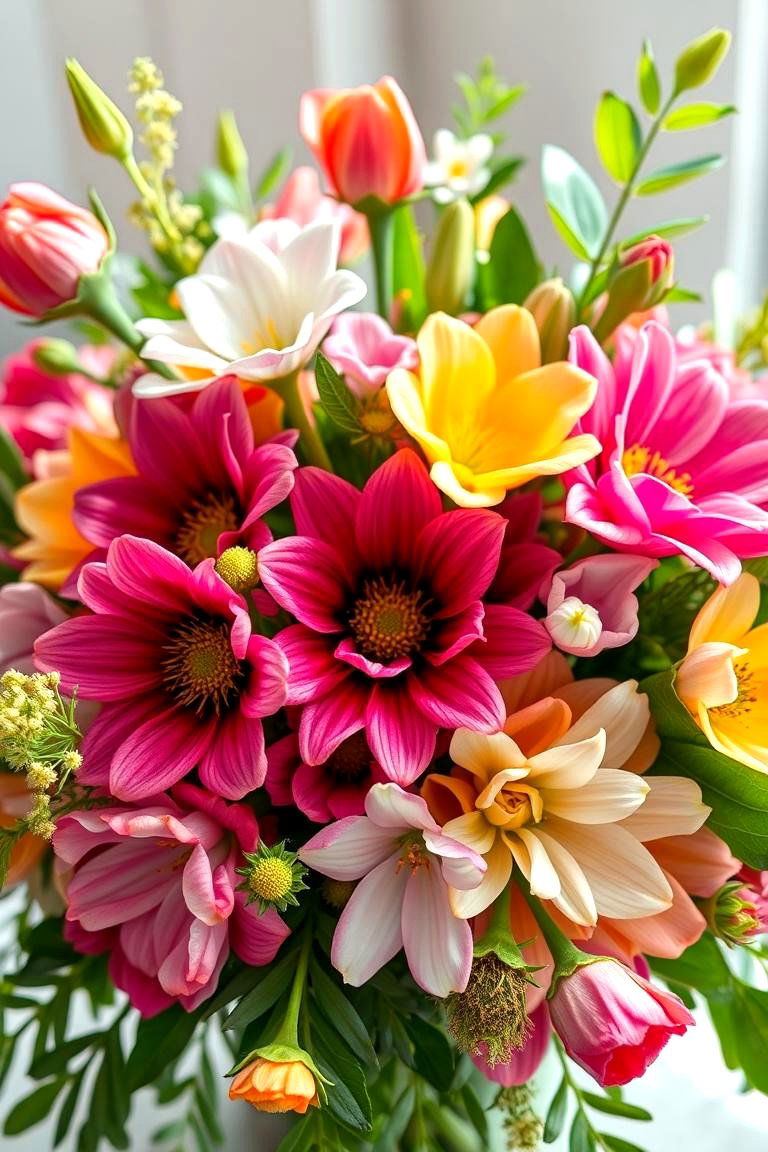 Floral Arrangements with Fresh Blooms - 24 Centerpiece Ideas